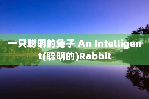 一只聪明的兔子 An Intelligent(聪明的)Rabbit