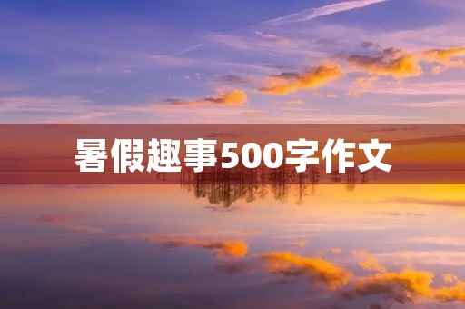 暑假趣事500字作文