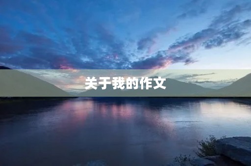 关于我的作文 关于我的作文