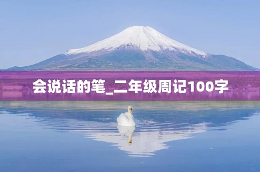 会说话的笔_二年级周记100字