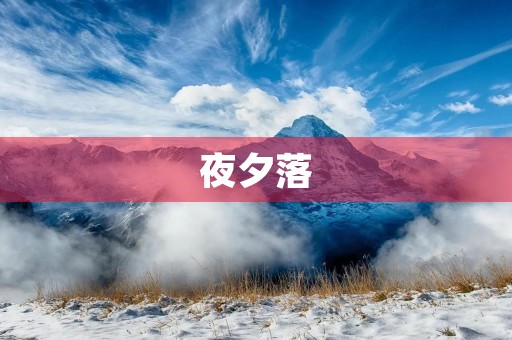 夜夕落
