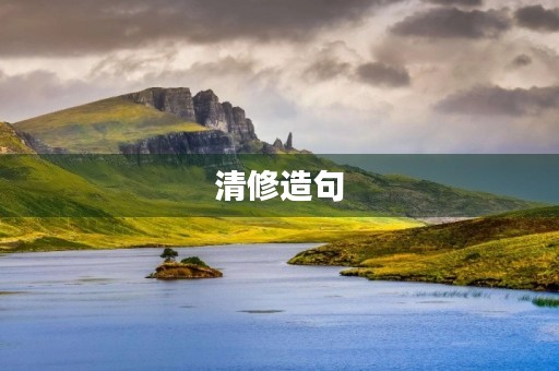 清修造句