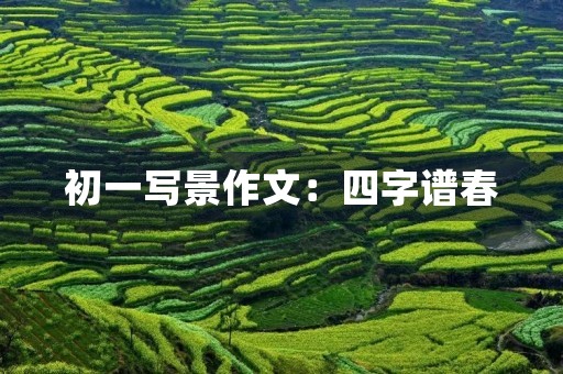 初一写景作文:四字谱春 初一写景作文:四字谱春