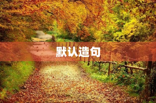 默认造句