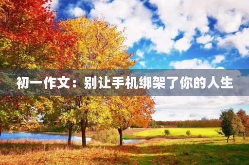 初一作文:别让手机绑架了你的人生 初一作文:别让手机绑架了你的人生