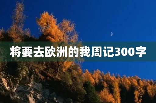 将要去欧洲的我周记300字 将要去欧洲的我周记300字