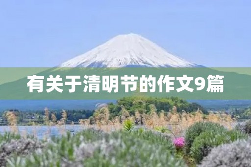 有关于清明节的作文9篇 有关于清明节的作文9篇