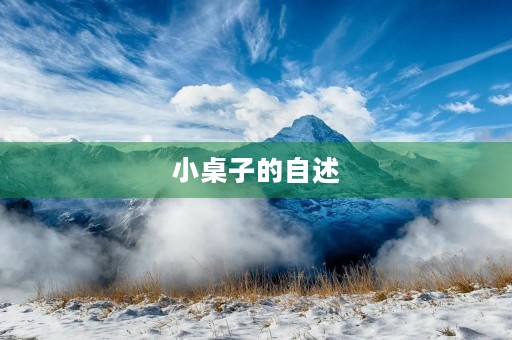 小桌子的自述 小桌子的自述