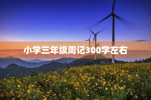 小学三年级周记300字左右