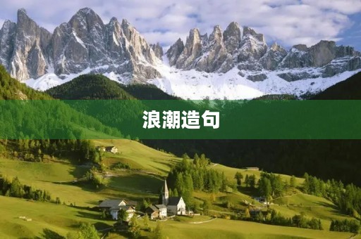 浪潮造句 浪潮造句