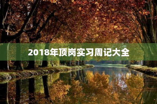 2018年顶岗实习周记大全