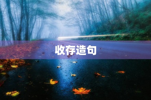 收存造句