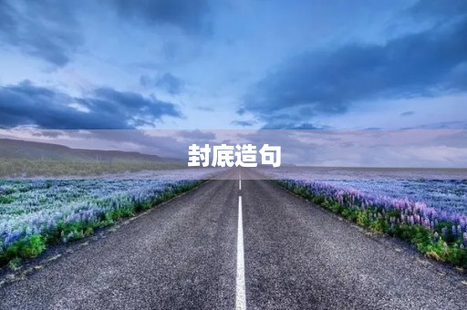 封底造句