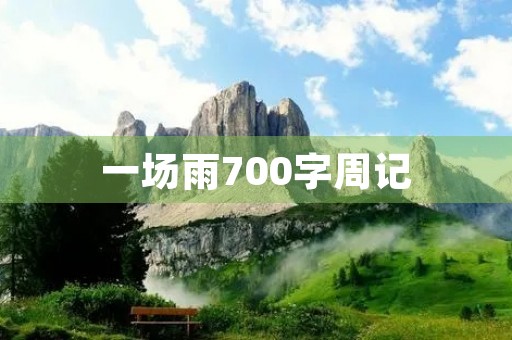一场雨700字周记