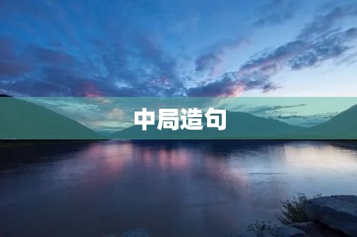 中局造句 中局造句