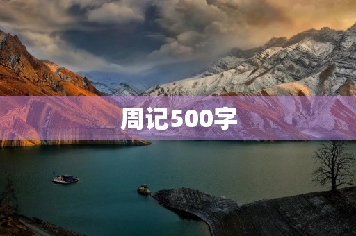 周记500字
