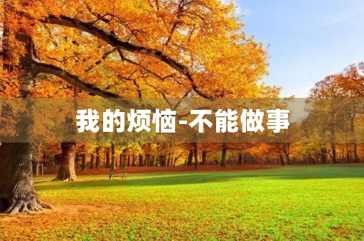 我的烦恼-不能做事