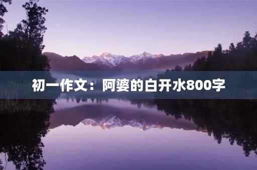 初一作文：阿婆的白开水800字
