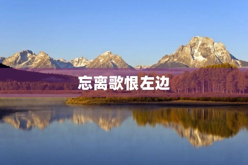 忘离歌恨左边