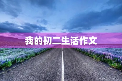 我的初二生活作文 我的初二生活作文