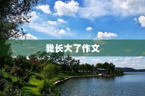 我长大了作文 我长大了作文
