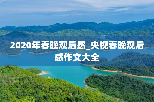 2020年春晚观后感_央视春晚观后感作文大全 2020年春晚观后感_央视春晚观后感作文大全