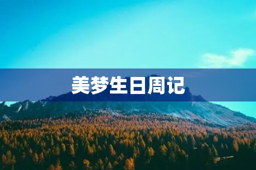 美梦生日周记 美梦生日周记
