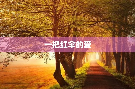 一把红伞的爱 一把红伞的爱