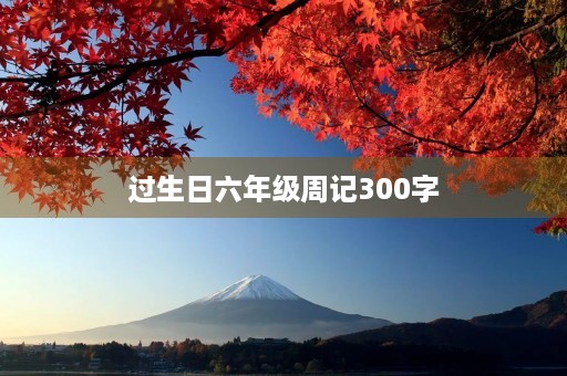过生日六年级周记300字