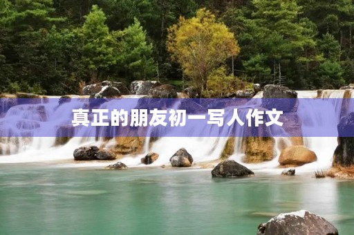 真正的朋友初一写人作文