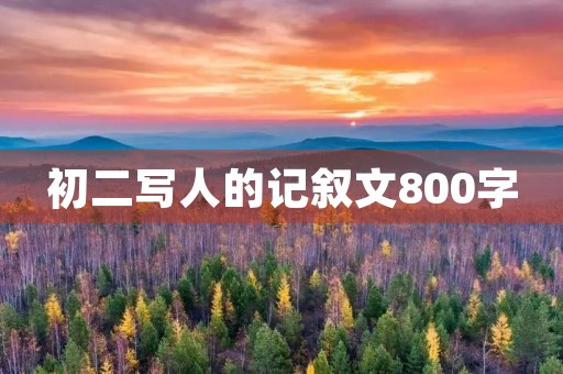 初二写人的记叙文800字 初二写人的记叙文800字