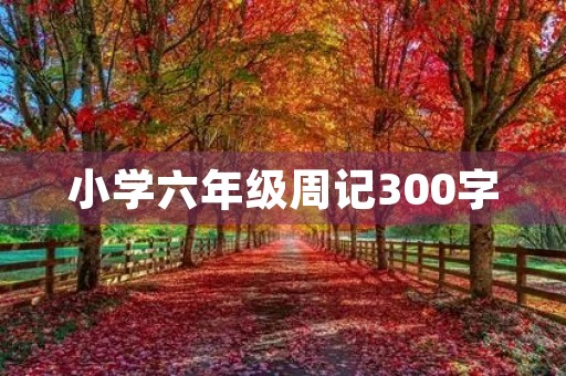 小学六年级周记300字 小学六年级周记300字