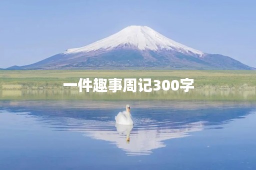 一件趣事周记300字 一件趣事周记300字