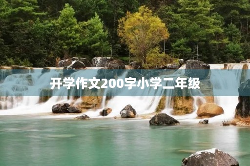 开学作文200字小学二年级