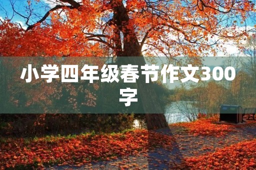 小学四年级春节作文300字 小学四年级春节作文300字