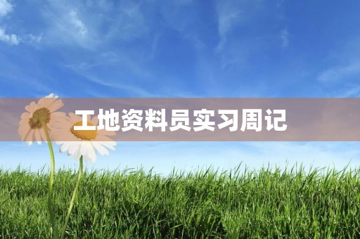 工地资料员实习周记 工地资料员实习周记