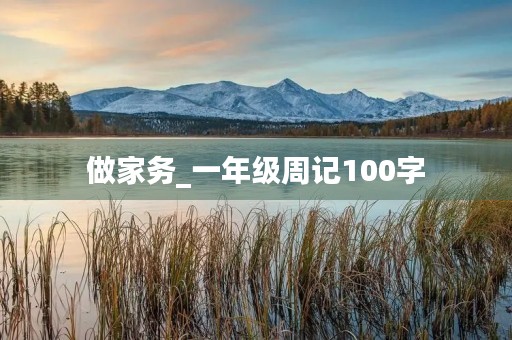 做家务_一年级周记100字