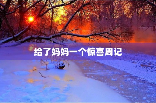 给了妈妈一个惊喜周记 给了妈妈一个惊喜周记