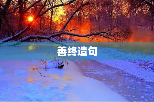 善终造句