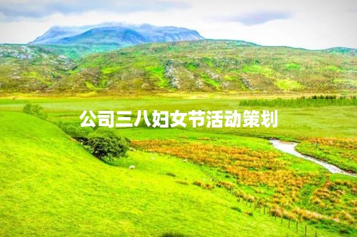 公司三八妇女节活动策划