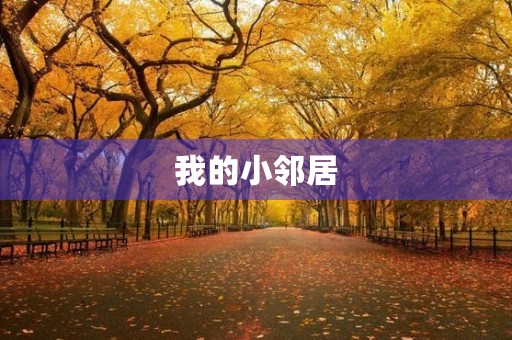 我的小邻居 我的小邻居