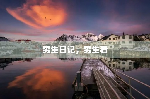 男生日记，男生看