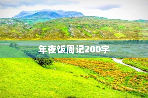 年夜饭周记200字 年夜饭周记200字