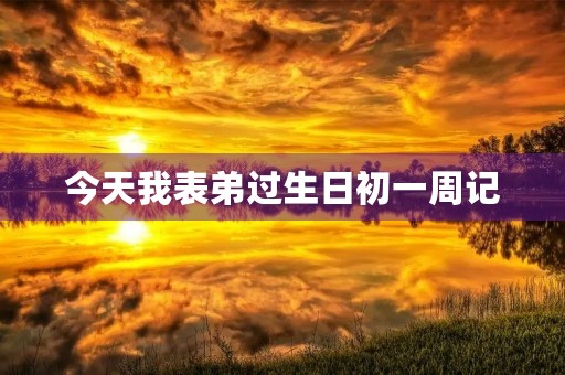 今天我表弟过生日初一周记 今天我表弟过生日初一周记