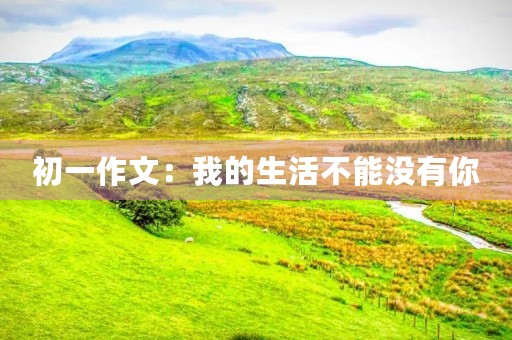 初一作文：我的生活不能没有你