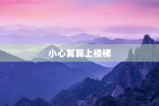 小心翼翼上楼梯 小心翼翼上楼梯