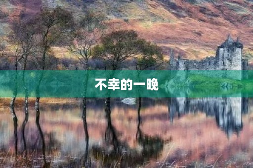 不幸的一晚 不幸的一晚