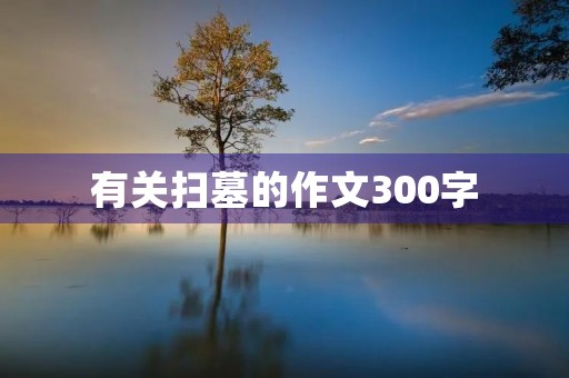 有关扫墓的作文300字 有关扫墓的作文300字