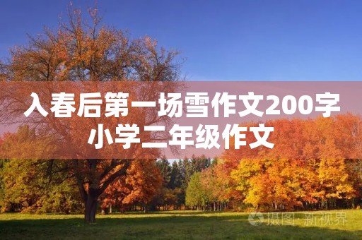 入春后第一场雪作文200字小学二年级作文 入春后第一场雪作文200字小学二年级作文