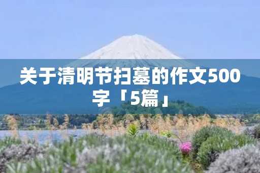 关于清明节扫墓的作文500字「5篇」